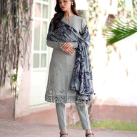 Lawn-3PC Embroidered Shirt with Digital Printed Jacquard Dupatta-1181