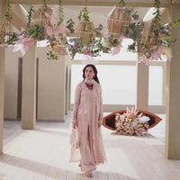 Lawn-3PC Embroidered Shirt with Organza Embroidered Dupatta-1270