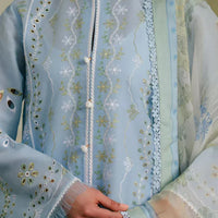 Lawn-3PC Embroidered Shirt with Digital Printed Jacquard Dupatta-1308