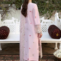 Lawn-3PC Embroidered Shirt with Organza Embroidered Dupatta- 1367