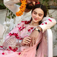 Lawn-3PC Embroidered Shirt with Organza Embroidered Dupatta- 1367
