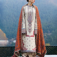 Lawn-3PC Embroidered Shirt with Digital Printed Jacquard Dupatta- 1072