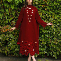 Lawn-3PC Embroidered Shirt with Digital Printed Jacquard Dupatta- 1126
