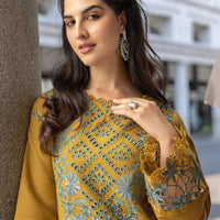 Lawn-3PC Embroidered Shirt with Digital Printed Jacquard Dupatta-1105