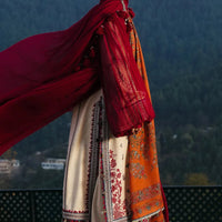 Lawn-3PC Embroidered Shirt with Digital Printed Jacquard Dupatta- 1072
