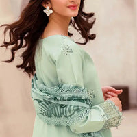 Lawn-3PC Embroidered Shirt with Digital Printed Jacquard Dupatta- 1352