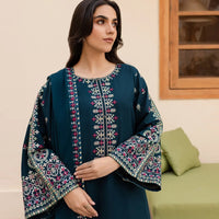 Lawn-3PC Embroidered Shirt with Chiffon Embroidered Dupatta-1266
