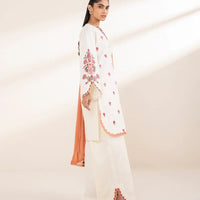 Lawn-3PC Embroidered Shirt with Chiffon Dupatta- 1297
