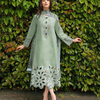Lawn-3PC Embroidered Shirt with Digital Printed Jacquard Dupatta- 1191