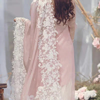 Lawn-3PC Embroidered Shirt with Organza Embroidered Dupatta-1332