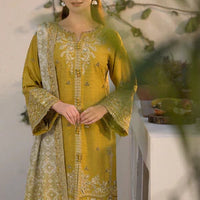 Lawn-3PC Embroidered Shirt with Digital Printed Jacquard Dupatta - 1324