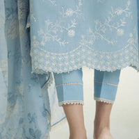 Lawn-3PC Embroidered Shirt with Digital Printed Jacquard Dupatta-1308
