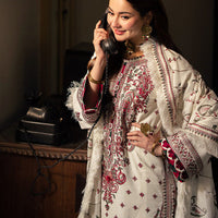 Asim Jofa Lawn-3PC Embroidered Shirt With Digital Printed Dupatta-1178