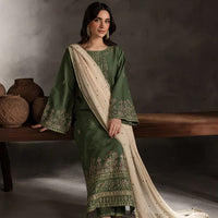 BATIK Lawn-3PC Embroidered with Lawn Embroidered Dupatta-1176