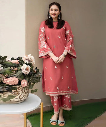 URGE Lawn 2PC EMBROIDERED SHIRT AND TROUSER-1012