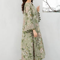 BAROQUE - 3PC Lawn Printed Shirt With Voile Printed Dupatta-1509