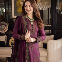 ASIM JOFA 3PC Lawn Embroidered With Chiffon Embroidered Dupatta-1135