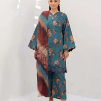 3PC Lawn Printed Shirt With Digital Printed Dupatta-1617