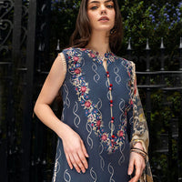 MUSHQ LAWN 3PC EMBROIDERED WITH PRINTED DUPATTA-1144