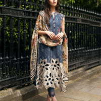 MUSHQ LAWN 3PC EMBROIDERED WITH PRINTED DUPATTA-1144