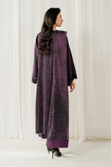 3PC-Printed Lawn Shirt With Voile Printed Dupatta-1550