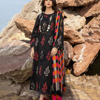 BAROQUE - 3PC Lawn Printed Shirt With Voile Printed Dupatta-1503