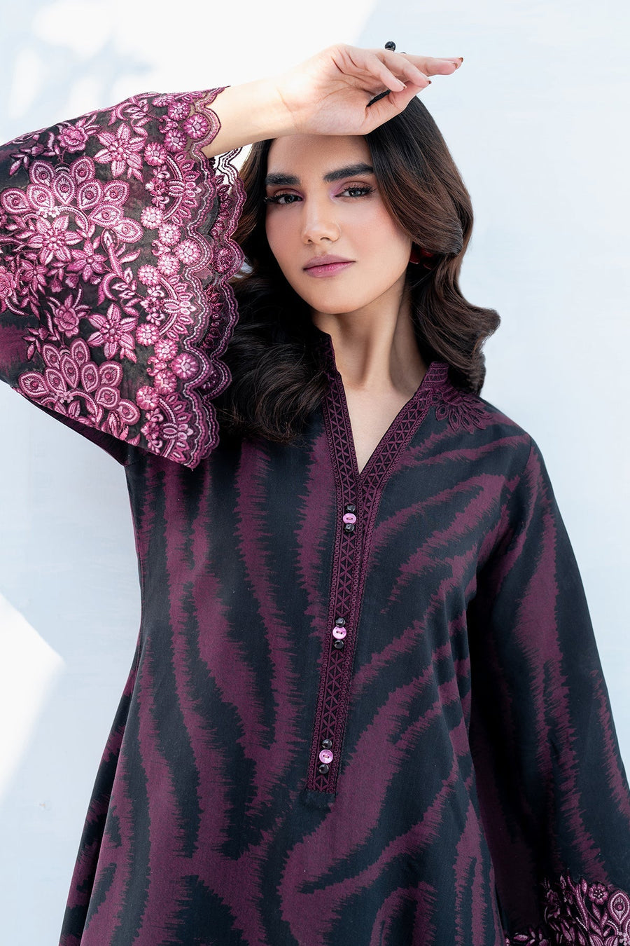 3PC Lawn Printed Shirt With Digital Printed Dupatta-1605