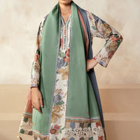 3PC Lawn Printed Shirt With Digital Printed Dupatta-1606