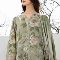 BAROQUE - 3PC Lawn Printed Shirt With Voile Printed Dupatta-1509