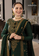 ASIM JOFA Lawn 3PC Embroidered With Chiffon Embroidered Dupatta-1034
