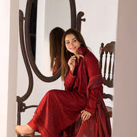 SOBIA NAZIR - 3PC LAWN EMBROIDERED SHIRT WITH DIGITAL PRINTED DUPATTA-1016