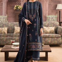 SEREN Lawn-3PC Embroidered With Organza Embroidered Dupatta- 1060