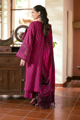 BAROQUE - 3PC Lawn Printed Shirt With Voile Printed Dupatta-1504