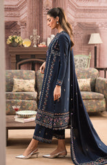 SEREN Lawn-3PC Embroidered With Organza Embroidered Dupatta- 1060