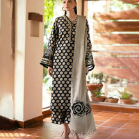 BAROQUE - 3PC Lawn Printed Shirt With Voile Printed Dupatta-1512