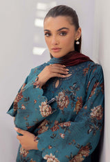 3PC Lawn Printed Shirt With Digital Printed Dupatta-1617