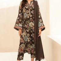 BAROQUE - 3PC Lawn Printed Shirt With Voile Printed Dupatta-1510