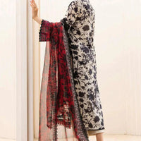 BAROQUE - 3PC Lawn Printed Shirt With Voile Printed Dupatta-1515