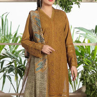 CHARIZMA LAWN-3PC EMBROIDERED SHIRT WITH PRINTED DUPATTA-1066