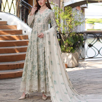 Bareeze Lawn 3PC Embroidered With Chiffon Embroidered Dupatta-1103