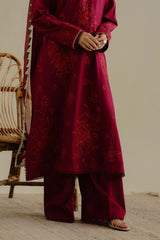 Lawn-3PC Embroidered Shirt with Digital Printed Jacquard Dupatta-1401