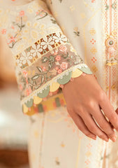 Dhanak-3PC Embroidered Shirt with Organza Embroidered Dupatta- 3368