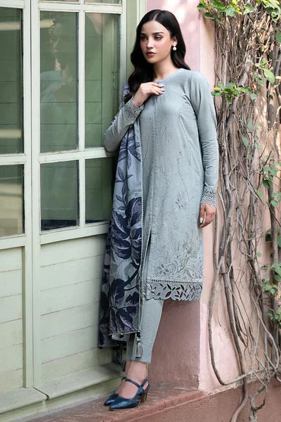 Lawn-3PC Embroidered Shirt with Digital Printed Jacquard Dupatta-1181
