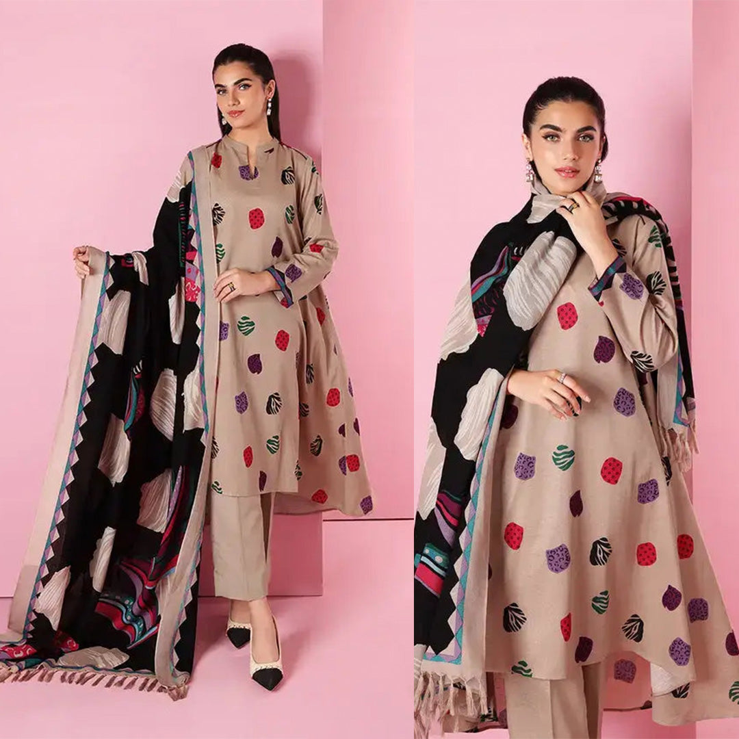 NISHAT Lawn-3PC Embroidered With Digital Printed Dupatta-1149