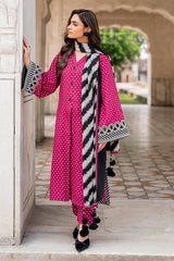 BAROQUE 3PC KARANDI PRINTED SHIRT WITH KARANDI PRINTED DUAPTTA AND TROUSER-829