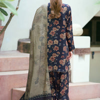 BAROQUE - 3PC Lawn Printed Shirt With Voile Printed Dupatta-1514