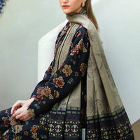 BAROQUE - 3PC Lawn Printed Shirt With Voile Printed Dupatta-1514