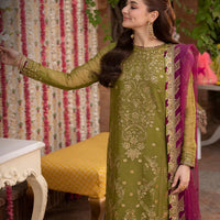 Asim Jofa Lawn 3PC Embroidered With Chiffon Embroidered Dupatta-1032