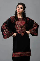 Linen 3PC Embroidered Shirt with Chiffon Embroidered Dupatta-1009
