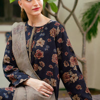 BAROQUE 3PC KARANDI PRINTED SHIRT WITH KARANDI PRINTED DUAPTTA AND TROUSER-837